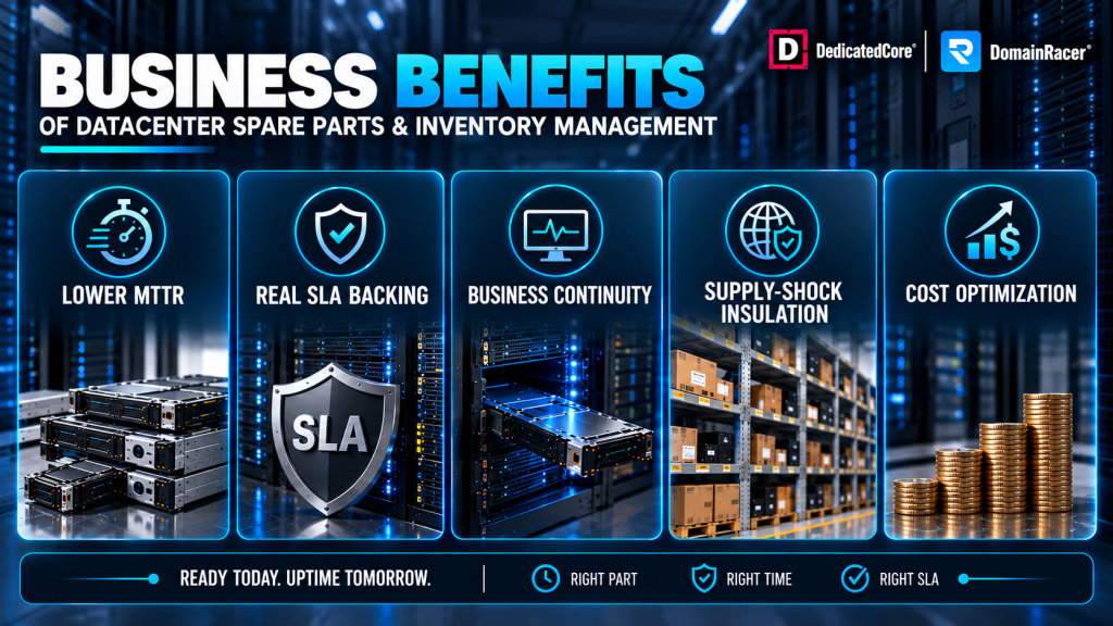 Business Benefits of Datacenter Spare Parts and Inventory Management