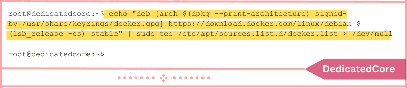 add the official docker repo to debian 11