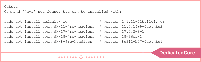 installing the default jre/jdk